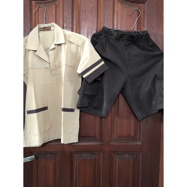 PRELOVED SERAGAM PRAMUKA SD SIAGA SATU SET MERK SERAGAM