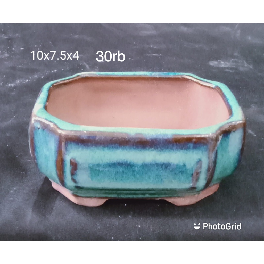 POT BONSAI/MAME/BUNGA KERAMIK IMPORT MURAH UKRUAN 10X7.5X4