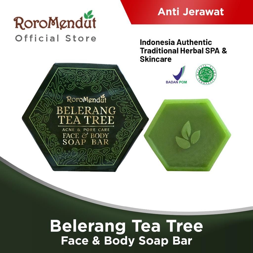 Roro Mendut Belerang tea tree Kojic Arbutin Soap Bar