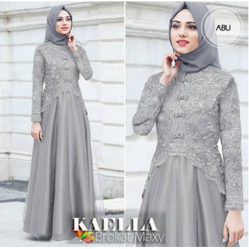 Gamis syari brokat renda gamis butiq mewah pesta premium terbaru baju lebaran 2021 promo murah