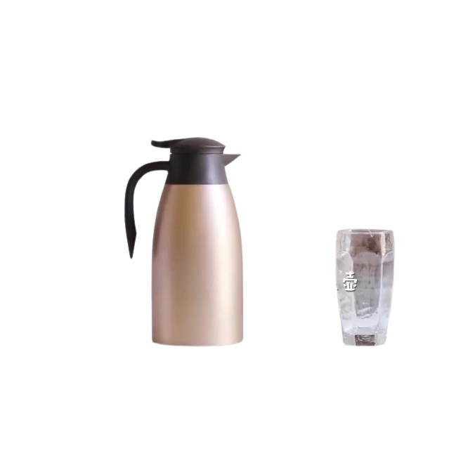 SHENAR-european vacuum jug - sus 304 termos air vacuum stainless steel panas dingin teh kopi 2 liter warna COD