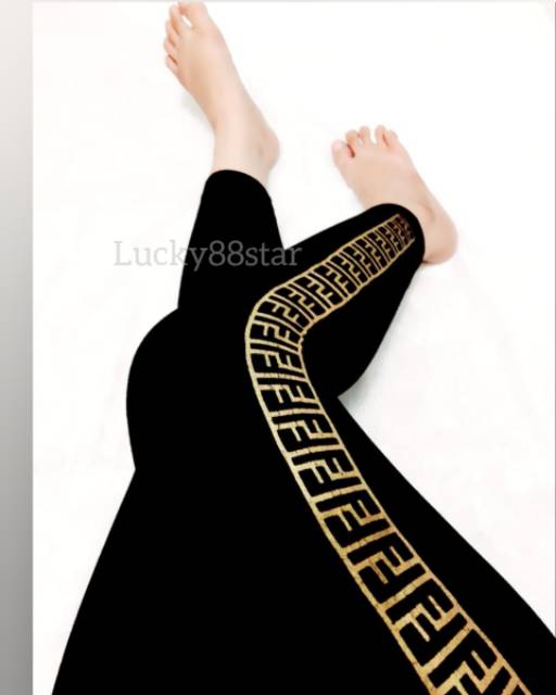 LEGGING FF GOLD SAMBUNG/LEGGING MURAH/LEGGING WANITA