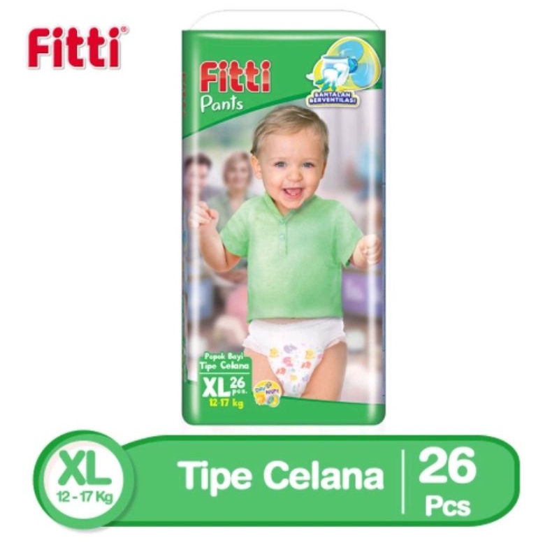 Fitti Pants - S40 M32 L28 XL26 - Popok Celana