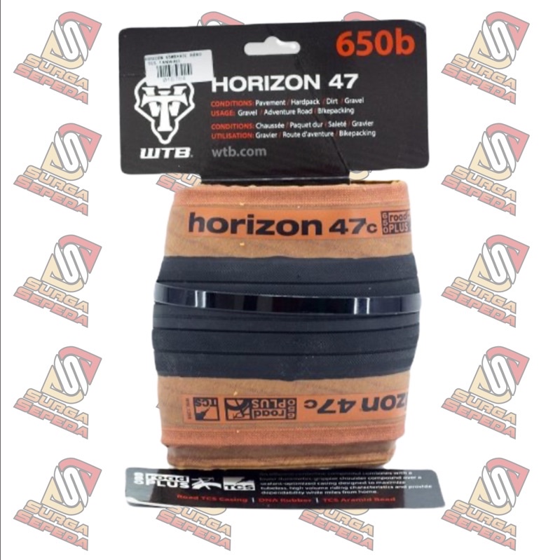 BAN LUAR WTB HORIZON 650B X 47C ROAD TCS TANWALL 27.5