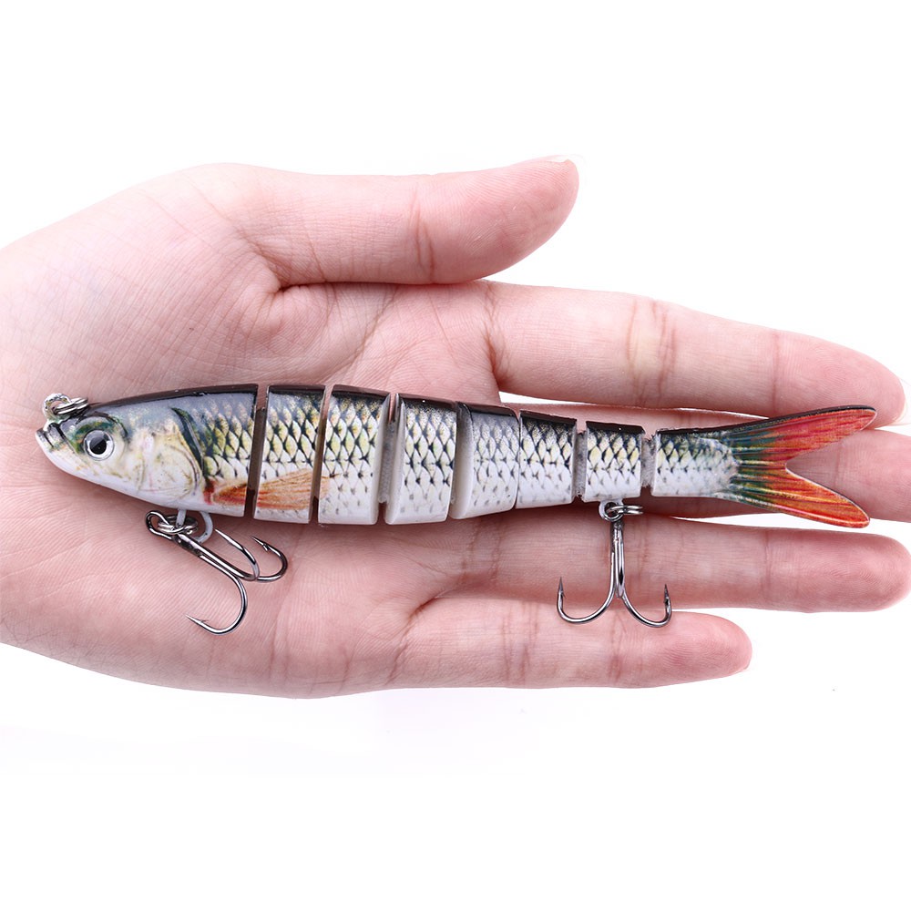 Hengjia 1Pc Umpan Pancing Bentuk Ikan Minnow dengan Kail