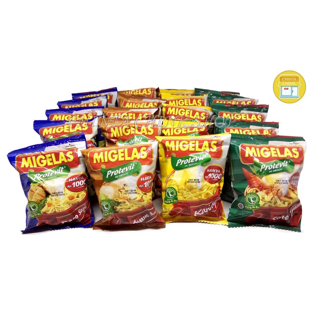 Jual Migelas 1000 Protevit Mie Gelas Renceng Isi 10sachet X 28g