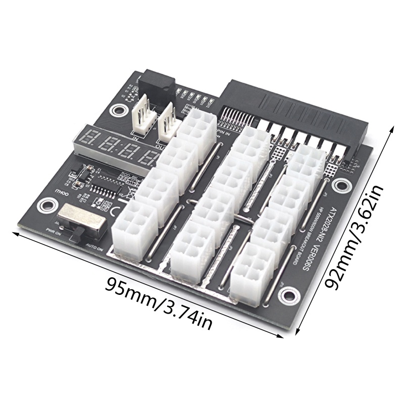 Btsg Papan Breakout Tambang 12port 6Pin Konektor LED Display Modul Daya 12V Untuk HP