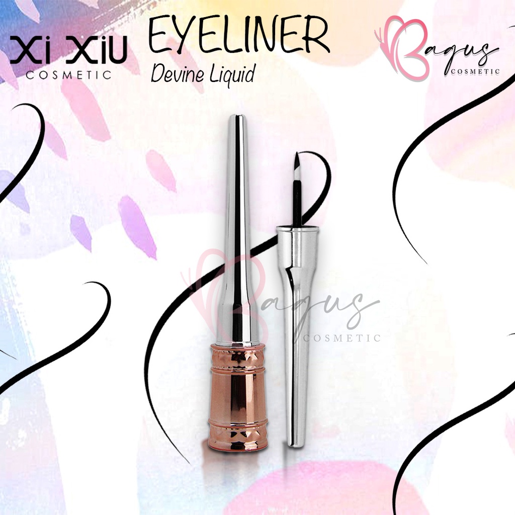 ⭐BAGUS⭐ XI XIU EYELINER DIVINE LIQUID - Eye Liner Cair Divane Matte - Waterproof 4gr