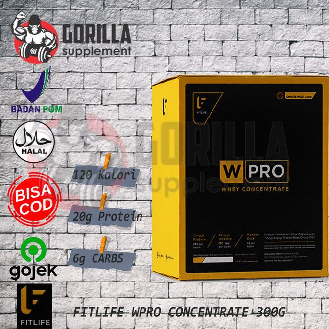 BRG BARU FITLIFE WPRO 300 GRAM WPRO WHEY PROTEIN CONCENTRATE