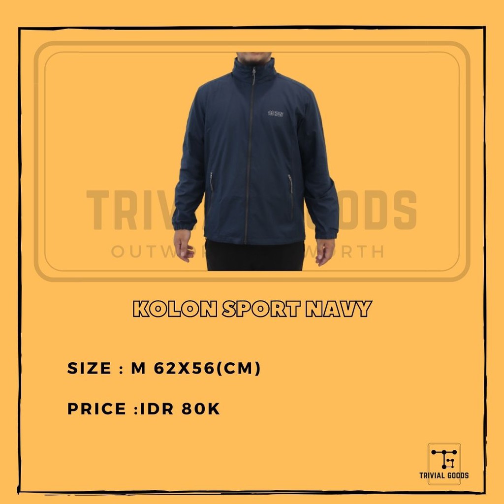 KOLON SPORT NAVY JACKET HIKING