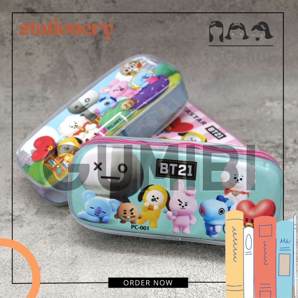 

KOTAK PENSIL JELLY TEMPAT PENSIL PLASTIK MOTIF LUCU IMUT PERLENGKAPAN SEKOLAH ANAK