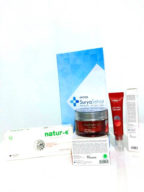 Natur-E Advanced Anti Aging Face Series 3 in 1 (serum, Day/Night, Kapsul)