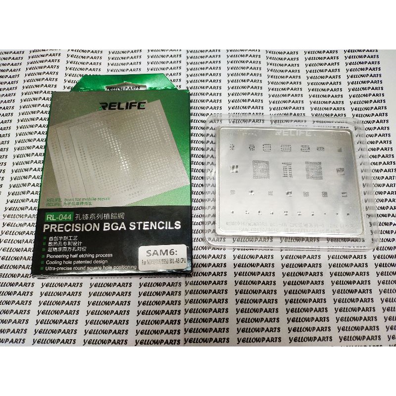 TOOLS CETAKAN IC BGA STENCILS RELIFE RL-044 CPU SAM 6