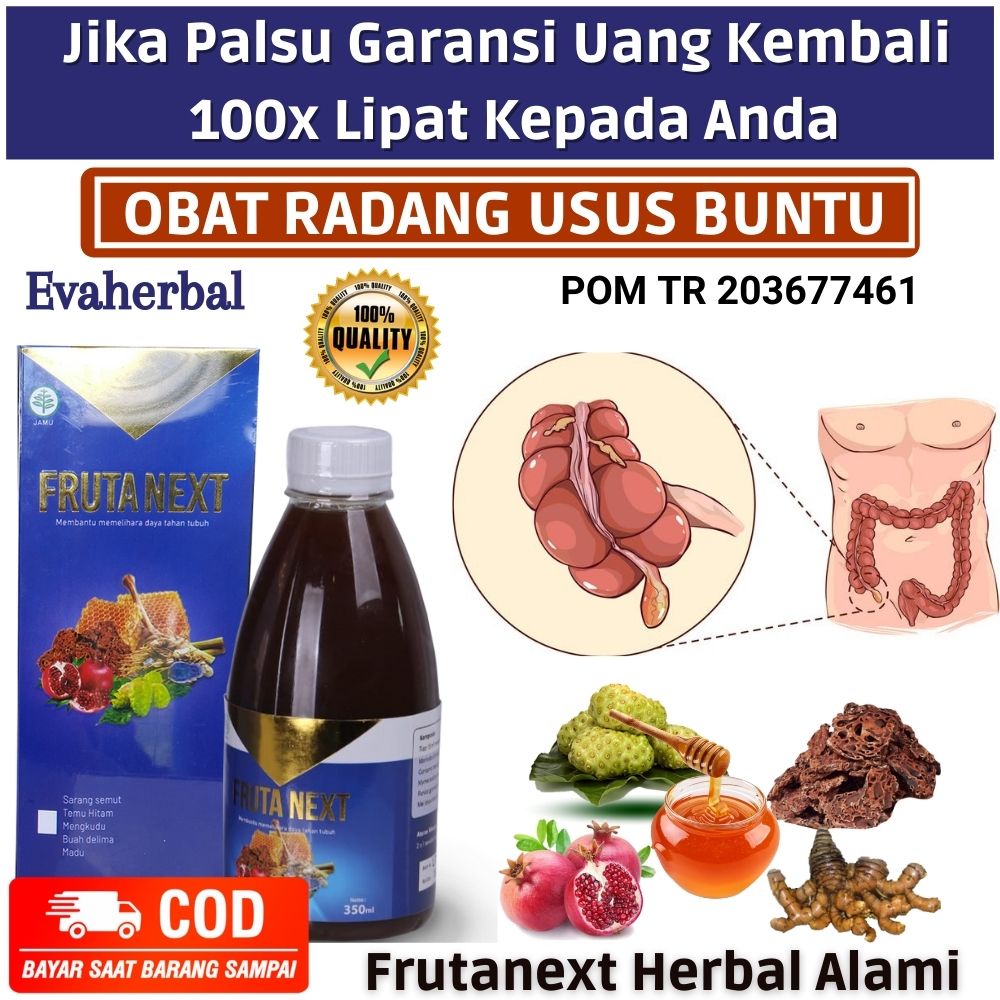 Frutanext Obat Herbal Penyakit Usus Buntu Akut dan Kronis FrutaNext