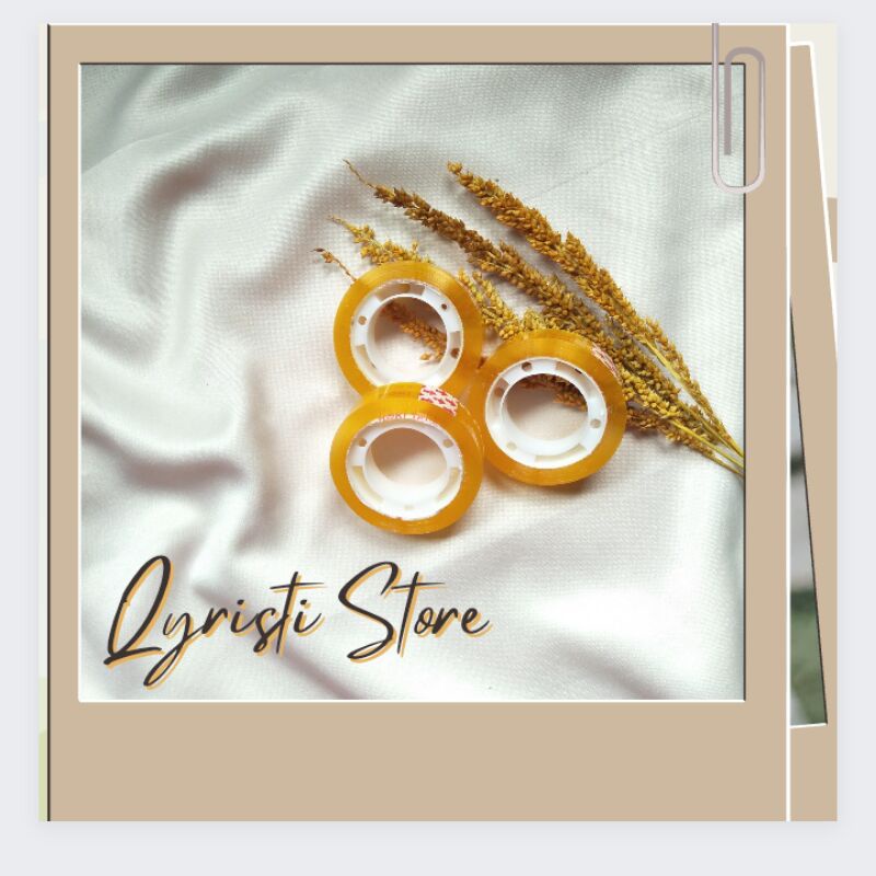 

ISOLASI TAPE BENING KECIL MEREK HOKI 12mm*30Y /SELOTIP /ISOLASI PEREKAT