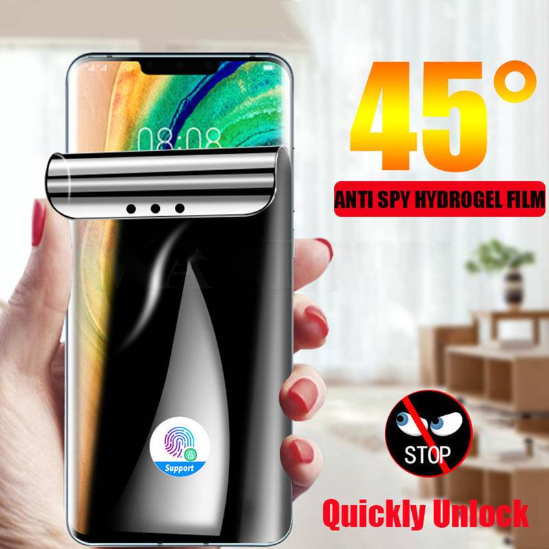 Pelindung Layar Hydrogel 3D Full Cover Anti Spy Untuk Huawei Nova 5 5i 7 8 9 Pro 5z 6 6SE 7SE 8SE 9SE