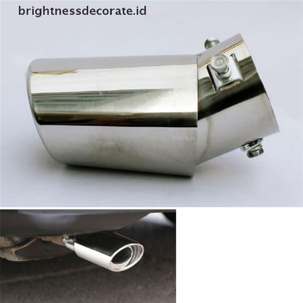 Ujung Pipa Knalpot Universal Bahan Stainless Steel Untuk Mobil