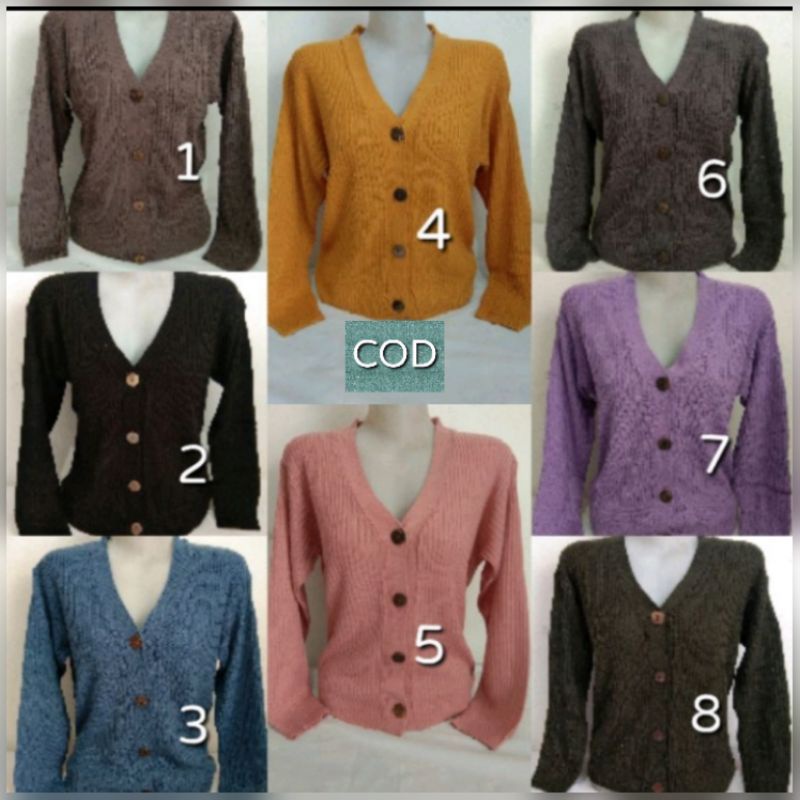 switer rajut cewe(all size)( 1 kg masuk 3 pics).Ld 90 cm/116 cm