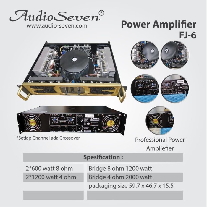 Power Amplifier Audio Seven FJ6 FJ 6 Original