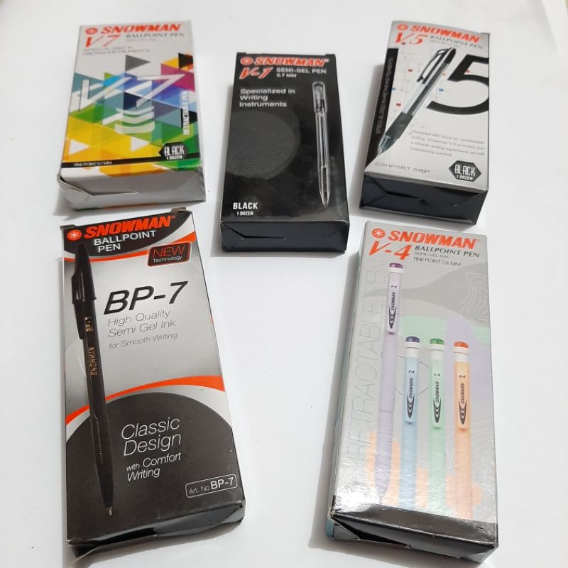 

PULPEN / BOLPOIN / BOLPEN MURAH SNOWMAN BP7 V1 V4 V5 V7 HITAM BIRU