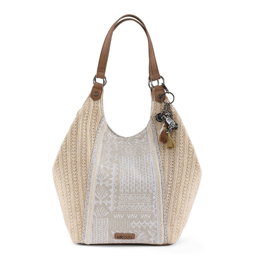 SAKROOTS WHITE TRIBAL BAUTI : TAS | TAS WANITA | TAS IMPORT | FASHION WANITA