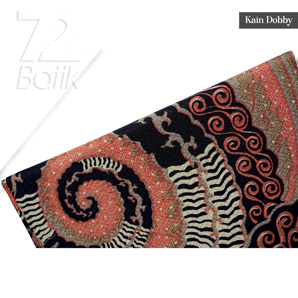 KAIN BATIK PREMIUM Bahan Katun Motif Tentaken Warna Peach 721739 Cap 72 Jarik Jarit Samping Kebat Panjang Batik Katun Modern Premium Bahan Seragam Batik Pernikahan Kantor Keluarga Murah Kamen Jadi Batik Bali Lembaran