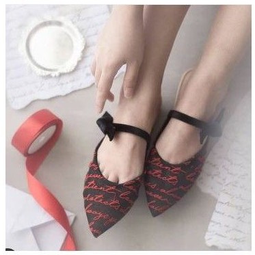 ITTAHERL LOVE LETTER SLIPPER ROUGE INK 38