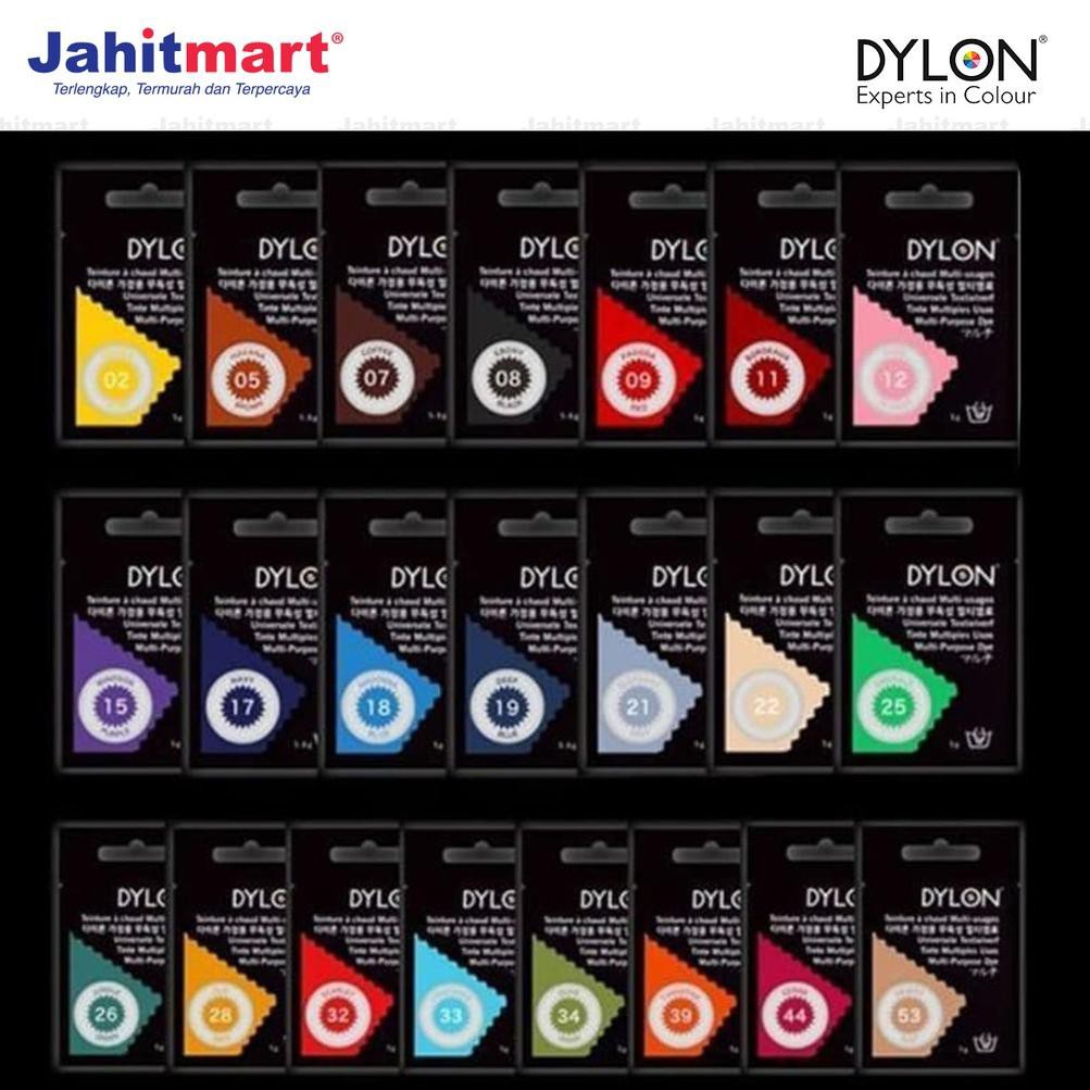 

Sw4> Dylon Pewarna Tekstil / Pewarna Pakaian "Bungkus Sachet" Code Xr8>