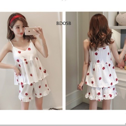 [SIAP KIRIM] BABYDOLL HOMEDRESS BAJU TIDUR IMPORT PIYAMA KOREA PUTIH BD05B