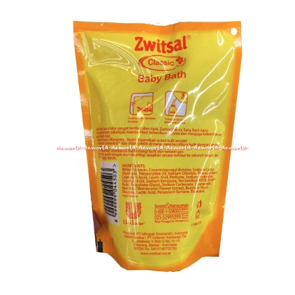 Zwitsal Classic Baby Bath Mild Formula 450ml Sabun Mandi Cair Switsal Sabun Cair Mandi Bayi