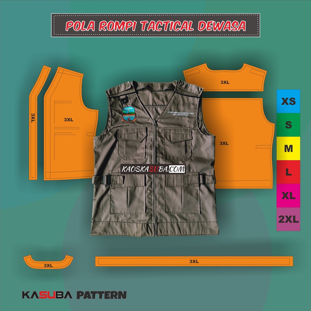 Download Pola Instan Rompi Tactical Dewasa Shopee Indonesia