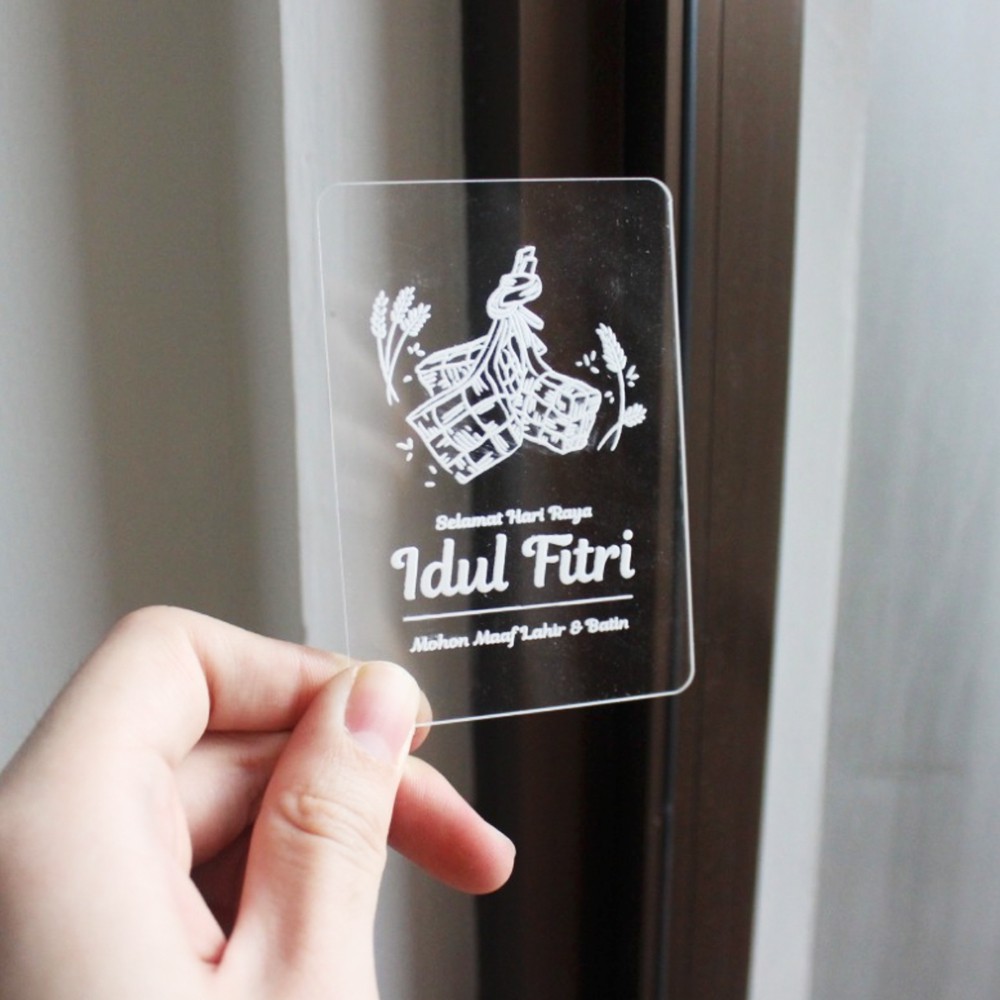 

Kartu Ucapan Idul Fitri Acrylic | Greetings Card | Acrylic