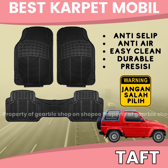 KARPET MOBIL TAFT ALAS LANTAI MOBIL TAFT KARPET AVANZA TAFT DASAR MOBIL UNIVERSAL ANTI AIR