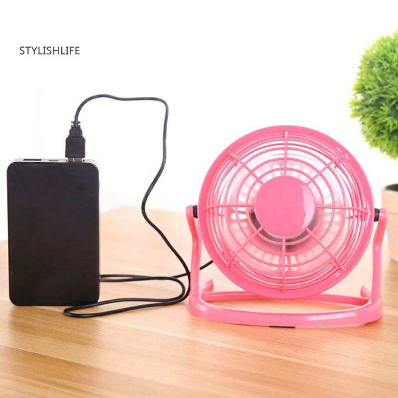 Kipas angin portable mini power usb mini fan geleng kecil