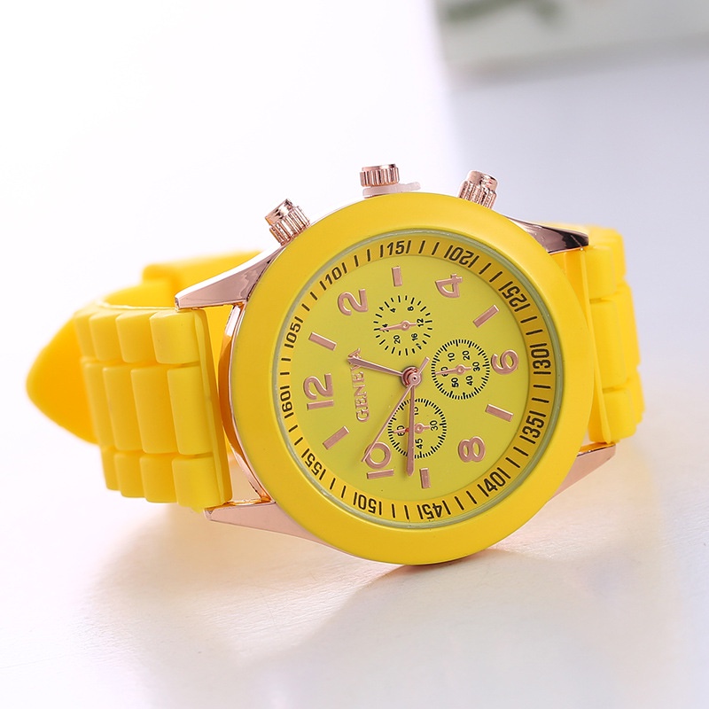 Watchyou Jam Tangan Wanita A0178 Silica Gel Watchess  Korean Style Fashion Color Jelly Student Casual Watches