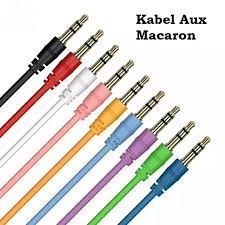 MACARON Kabel AUX Audio Jack 1in1 Untuk Handphone / Komputer Ke Speaker