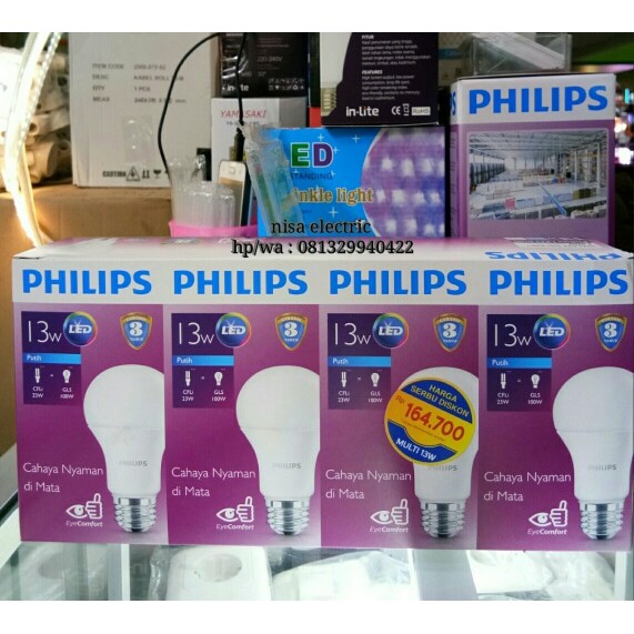 Termurah Lampu Philips Led/Led Bulb Philips/Led Philips 19 Watt LAMPU LED BULB 13W 13W PHILIPS PAK