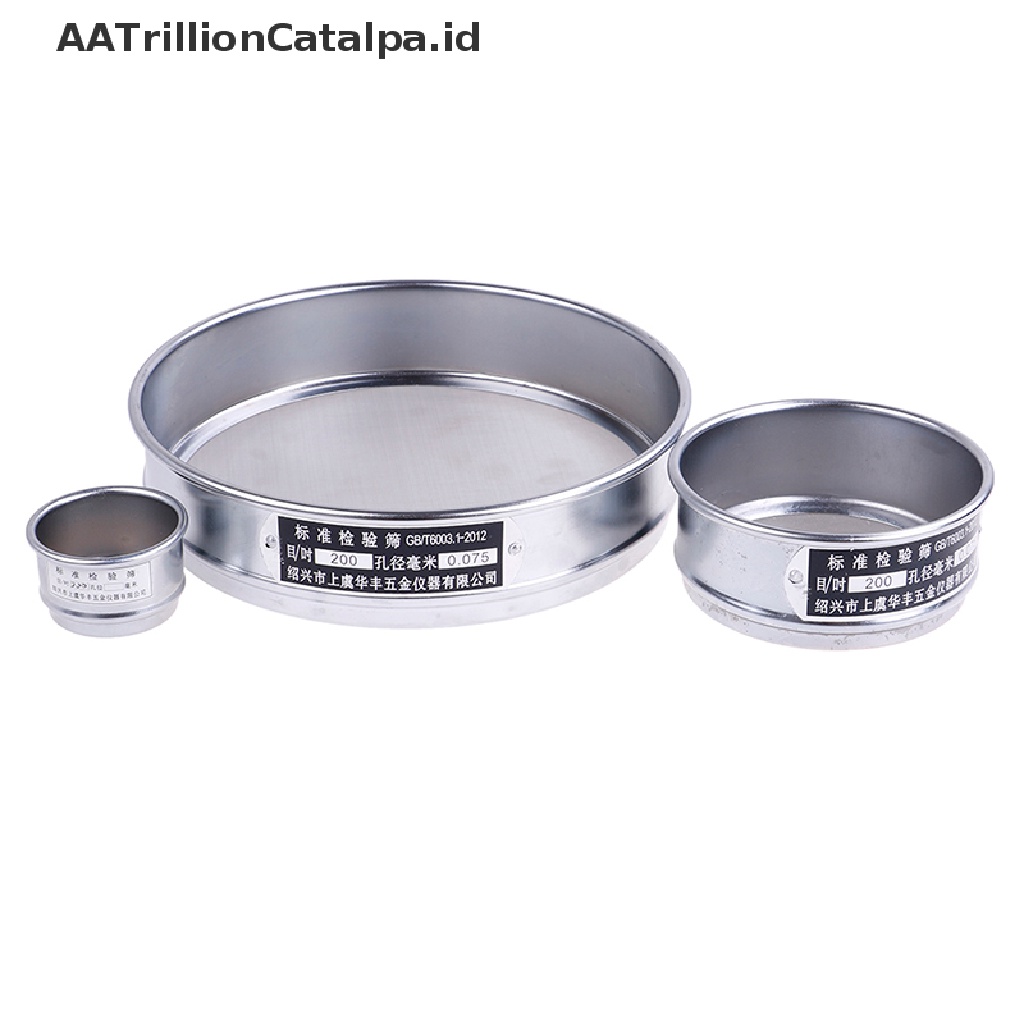 【AATrillionCatalpa】 200 Mesh 0.074mm aperture stainless steel lab standard test sieve 5-20cm ID