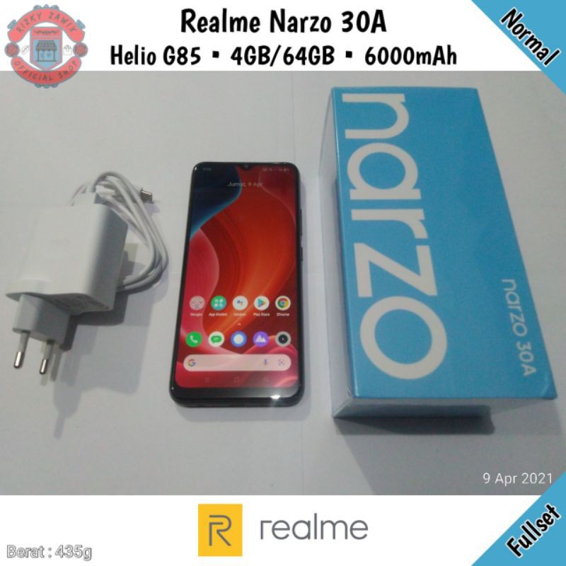 Realme Narzo 30A RAM 4GB Internal 64GB Helio G85 6000mAh • Smartphone HP Gaming 4GB/64GB Murah 4/64