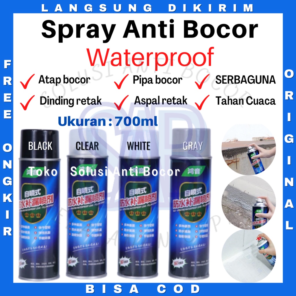 Jual Cairan Spray Anti Bocor Waterproof Ml Semprotan Anti Bocor Rembes Dinding Toren