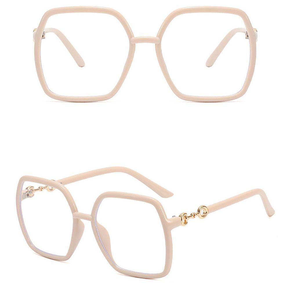 Mxbeauty Square Spectacles Fashion Retro Wanita Anti Blue Light Pria Kacamata Komputer Kaca Mata Optik