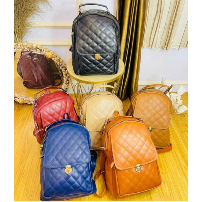 TAS RANSEL WANITA ASLI KULIT GARUT