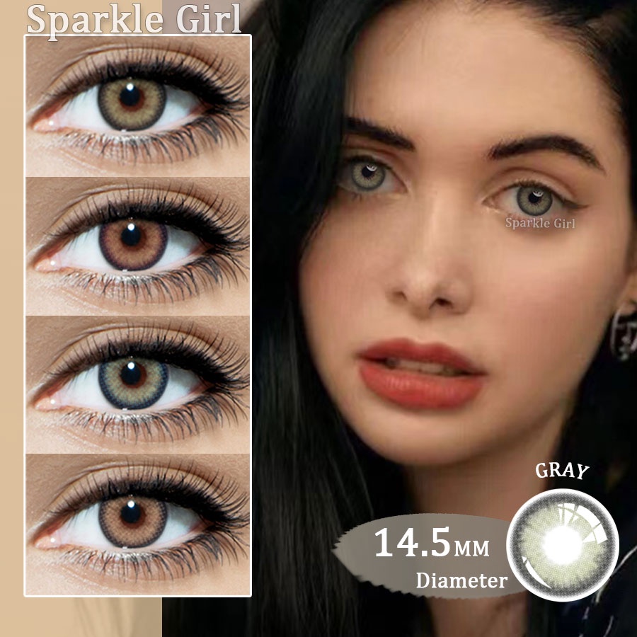 Eyeshare Myakhie Softlens Minus(-1 ~ -6) 14.2mm Brown Gray Minus Softlens