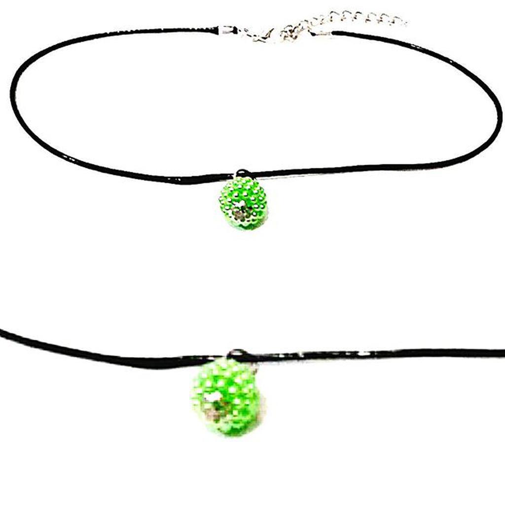 Baby Choker Necklace Green Berry | Kalung Handmade