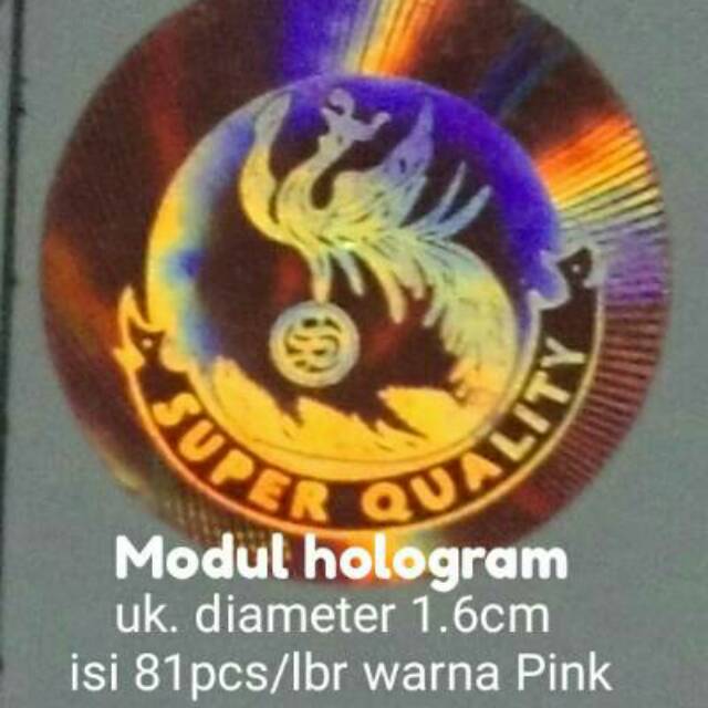 

Stiker hologram SQ Burung Phoenix