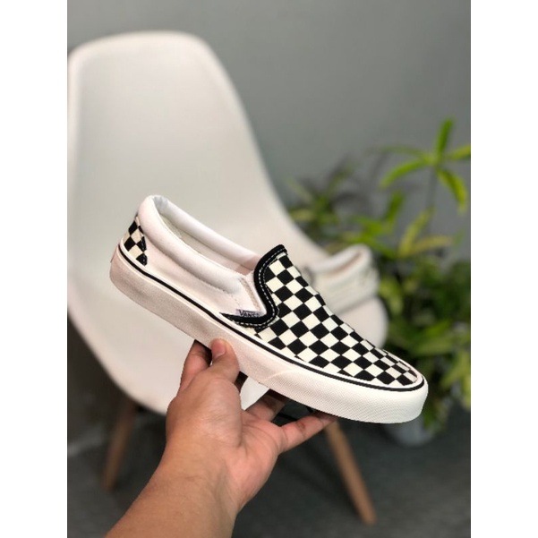 SEPATU VANS SLIP ON CHECKERBOARD OG DAN KLASIK PRIA WANITA