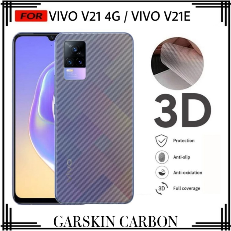 PROMO GARSKIN VIVO V21 (4G) / V21E ANTI GORES BELAKANG PREMIUM ANTI LENGKET BEKAS LEM