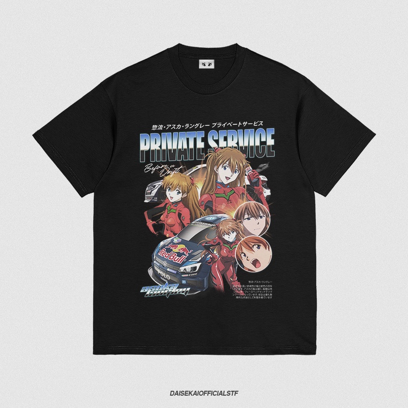 ASUKA EVANGELION DAISEKAI VINTAGE RACE OVERSIZE TEE