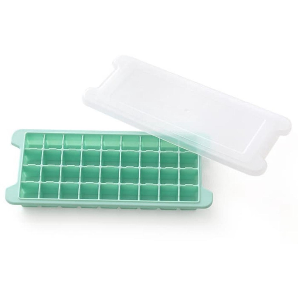 Cetakan Es Batu + Penutup 36 Kotak Ice Cube Tray