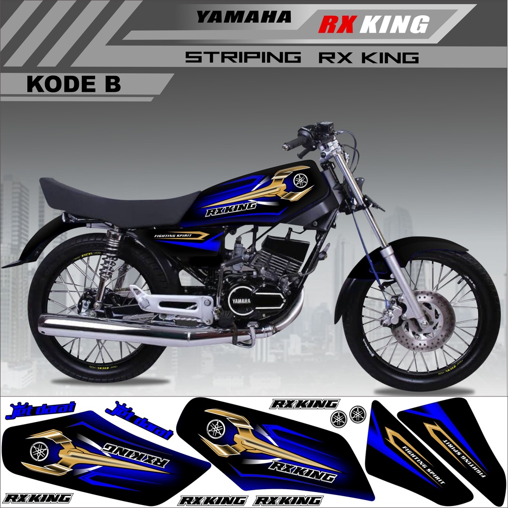 Striping Rx King Variasi/ Stiker Custom Rx King / Sticker Rx King Kode B